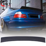 For BMW E46 1998-2006 2Door Sedan Car Rear Trunk Lid Boot Ducktail Real Carbon Fiber  Spoiler Wing Exterior Tuning Bodykit