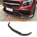 For X253 Carbon Fiber Car Racing Front Lip Bumper Splitter for Mercedes Benz GLC C63 AMG 4 Door 2014-2018