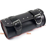 For Harley Touring Sportster Dyna Softail Universal Motorcycle Saddlebags Leather Side Storage Luggage Bags Front Tool Pouch