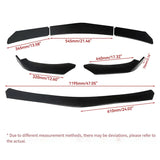 New Car Gloss Black Front Bumper Lip Chin Spoiler Splitter Body Kit For  Nissan X-trail T32 2013-2020 Car Accessories 1set