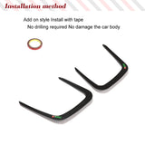 Dry Carbon Car Front Engine Air Vent Covers Trims For BMW G80 M3 G82 G83 M4 2021 2022 Car Engine Air Intake Fender Vents