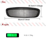 Carbon Fiber Front Racing Grille Cover Replacement Car Body Kit For Jaguar F-TYPE Coupe 2013-2016 Car Front Bumper Grill