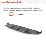 Carbon Fiber Car Auto Rear Bumper Lip Diffuser Spoiler for BMW X6 E71 35i SUV Standard Bumper 2008 - 2013