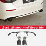 For Honda Civic 11th Gen 2022 Silencer 4 Outlet Car Tip Rear Side Diffuser Bumper Lip Spoiler Exhaust Pipe Splitter JDM Body Kit