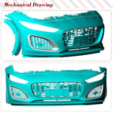 Dry Carbon Car Front Air Vent Trims For Jaguar F-TYPE Base 2021UP Car Side Vent Air Fender Racing Car Body Kits