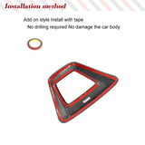DRY Carbon Fiber Rear Tail Light Lamp Cover Trim Kit for Toyota Supra GR A90 MK5 2019-2024 Car Exterior Brake Light Stickers