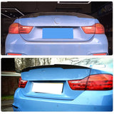 Car Rear Trunk Spoiler Wings for BMW 4 Series F82 M4 Coupe 2 Door 2014-2017 Racing Rear Boot Lid Wing Lip Carbon Fiber Black FRP
