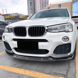 for 2014-2017 BMW X3 F25 X4 F26 LCI M Sport Front Bumper Lip Body Kit Spoiler Splitter Diffuser Guard Gloss Black ABS