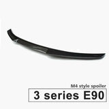 For BMW E90 3 Series Sedan 2005-2011 Carbon Fiber Car Rear Spoiler Wing