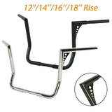 Motorcycle 1-1/4" 12/14/16/18" Ape Hanger Handlebars Fit For Harley Touring  Electra Street Glide