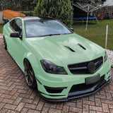For Mercedes Benz C Class W204 C63 AMG 2011 2012 2013 2014 Front Bumper Spoiler Separator Lip Diffuser Body Modification Kit