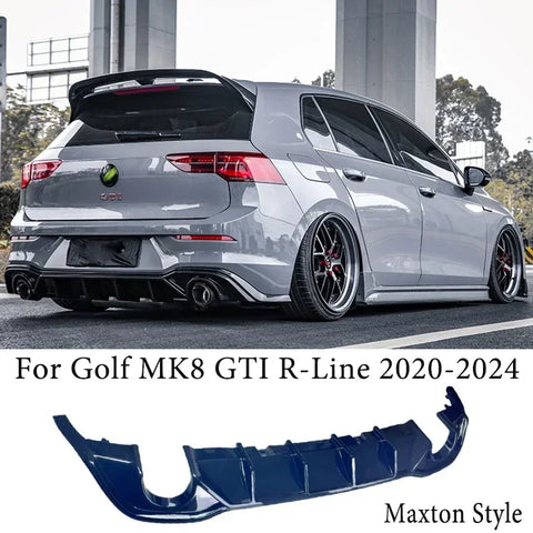 Rear Bumper Valance for VW Golf Mk8 GTI Golf MK8 R-Line 2020-2024 Car Rear Bumper Diffuser Spoiler Splitter Bodykit