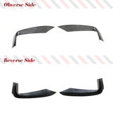 Car Front Bumper Canards Fog Lamp Cover Splitters Fins for BMW 4 Series F32 F33 F36 M Sport 2013 - 2018 Carbon Fiber / FRP