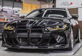 Real Carbon Fiber Car Bumper Front Splitters Lip For BMW G80 G82 M3 M4 2021 2022 2023