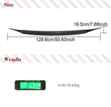 Carbon Fiber Racing Spoiler Rear Trunk Middle Auto Wing Lip for Porsche Macan 2022 2023 Rear Middle Deck Trunk Lid FRP Black