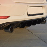 For VW Golf 7 7.5 MK7 MK7.5 GTI Facelift MAXTON Style Car Rear Bumper Lip Diffuser Tuning Body Kit Splitter Spoiler 2017-2020