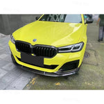 Carbon Fiber Car Front Bumper Splitter Front Lip Chin Spoiler Diffuser Parts MP style For BMW 5 Series G30 G38 525 540i 2021+
