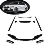 Hot Sale Glossy Black For BMW X6 F16 Aero Kit Front Lip Side Skirt Diffuser