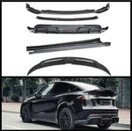 CMST Style Carbon Fiber Front Bumper Lip Rear Spoiler Trunk Diffuser Side Skirt Body Full Kit For Tesla Model Y 2020-2023