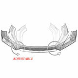 For Cadillac CTS-V CTS 2017-2019 Car Front Bumper Lip Auto Chin Spoiler Splitter Diffuser Body Kits Trim Air Dam Protector
