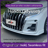 Spoiler Car Fit Decoration Exterior Lip Front Bumper Grille Body Kit Fit for Honda Odyssey 16-20