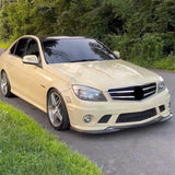 Car Front Bumper Lip Splitter Diffuser Body Kit For Mercedes Benz C-Class C63 AMG W204 Pre 2007-2010 Modification Part Kits