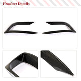 Car Front Bumper Canards Fins Splitters For Maserati Ghibli Base Sedan 2018-2021 Carbon Fiber Racing Front Canards Air Vent
