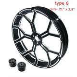 Motorcycle 18" 21" 23" 26" inch Front Wheel Rim Dual Disc with Hub For Harley Touring Road King Electra Street Glide 2008-2022