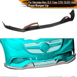 Carbon Front Bumper Lip For Mercedes-Benz GLE Class C292 GLE63 AMG 2015 - 2018 Carbon Fiber Front Bumper Lip Spoiler Splitters