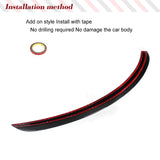 Carbon Fiber Trunk Racing Spoiler for Tesla Model S 2012-2024 P85 70D Base Sedan Car Rear Spoiler Boot Lid High Kick Wing Lip