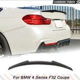 Carbon Fiber Rear Trunk Racing Spoiler for BMW 4 Series F32 Coupe 2014-2019 Car Trunk Lip Rear Wing Spoiler HighKick Spoiler