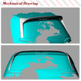 Carbon Fiber Car Rear Roof Racing Spoiler For Volkswagen VW Golf 7 VII MK7 Base Rear Trunk Spoiler Wing 2014~2016 No GTI or R