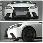 Carbon Fiber Front Bumper Splitters for Lexus GS F Sport GS350 2012-2015 Racing Front Splitters Flaps Apron Lip Body Kits FRP