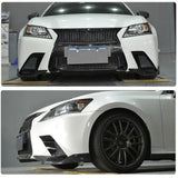 Carbon Fiber Front Bumper Splitters for Lexus GS F Sport GS350 2012-2015 Racing Front Splitters Flaps Apron Lip Body Kits FRP