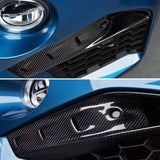 Carbon Fiber Car Front Bumper Fog Lamp Trim Cover Fog Lamp Sticker Cover Frame Trim for BMW 2015 - 2018 F85 X5M F86 X6M