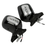 Motorcycle Rear View Mirrors LED Turn Signals For Honda Goldwing1800 GL1800 F6B 2013-2017