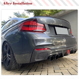 Carbon Fiber Car Rear Bumper Lip Diffuser for BMW F22 F23 M Sport Coupe Convertible 2013-2017 M235i M240i Rear Diffuser Lip