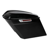 4" Stretched Extended Saddlebags Saddle Bags For Harley Touring Road King Street Electra Glide 2014-2022 2019 2018 Motorcycle