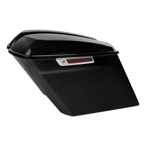 4" Stretched Extended Saddlebags Saddle Bags For Harley Touring Road King Street Electra Glide 2014-2022 2019 2018 Motorcycle