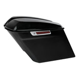 4" Stretched Extended Saddlebags Saddle Bags For Harley Touring Road King Street Electra Glide 2014-2022 2019 2018 Motorcycle