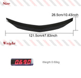 For Mercedes Benz W207 C207 E250 Coupe 2009 - 2016 Real Carbon Fiber Car Rear Racing Spoiler Car Trunk Spoiler Wing Lip