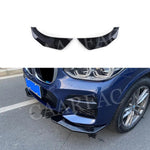 Carbon Fiber/FRP Car Front Bumper Lip Chin Splitters Flaps Apron Canards For BMW X3 G01 X4 G02 M Sport Style 2019-2021 Protector