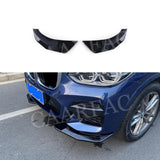 Carbon Fiber/FRP Car Front Bumper Lip Chin Splitters Flaps Apron Canards For BMW X3 G01 X4 G02 M Sport Style 2019-2021 Protector