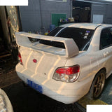 For Subaru Impreza WRX Sedan 6Th 7Th 8Th 9Th ST High -Kick Rear Deck Spoiler Lid Tail Fin Carbon Fiber With LED Lamp 2002-2007