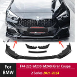 Front Lip Bumper Blade for BMW F44 Gran Coupe 2021-2024 2 Series 225i M235i M240i Lower Splitter Spoiler Chin Body Kit Tuning