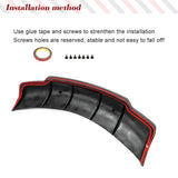 Carbon Fiber Rear Bumper Racing Diffuser Spoiler Chin for Tesla Model 3 Rear Lip Diffuser Protector 2016-2023 Aftermarket Parts