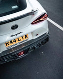 M Style Spoiler Carbon Fiber Rear Roof Spoiler Wing Trunk Lip For Toyota SUPRA A90 A91 2019-2023 Car Styling
