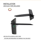 Dry Carbon Car Front Bumper Scoop Trims for Audi RS7 Sportback Hatchback 4-Door 2020-2021 Front Splitters Canards Car 2 PCS/Set