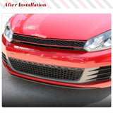 Car Front Bumper Lip Spoiler Splitters Aprons For Volkswagen VW Golf 6 MK6 GTI 2010 2011 2012 2013 Carbon Fiber / FRP Black