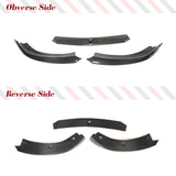 Car Front Bumper Lip Spoiler for Porsche Panamera 2010-2013 Carbon Fiber Car Racing Spoiler Front Bumper Spoiler 3PCS Body Kits